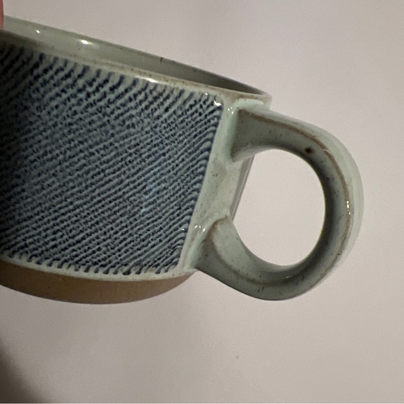 MIDWINTER Stoneware Wedgwood  Coffee Cups Mugs Blue stripe made in England EUC - Picture 4 of 7